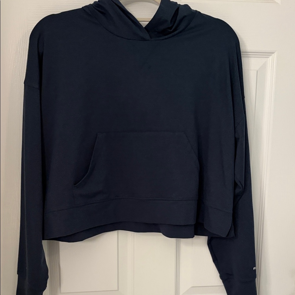 Fabletics Midnight Blue Cropped Hoodie